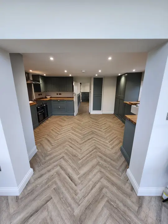 Kitchen, living room and hallway renovation