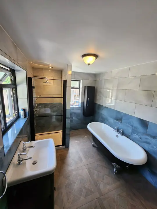 Victorian-style family bathroom