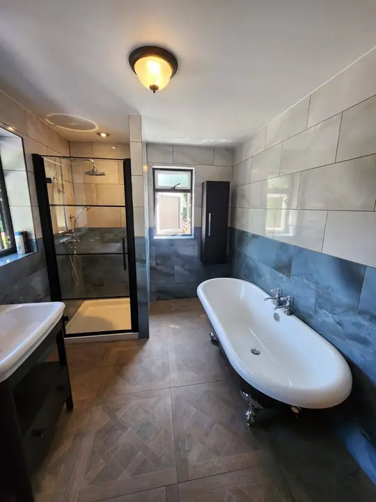 Victorian-style family bathroom