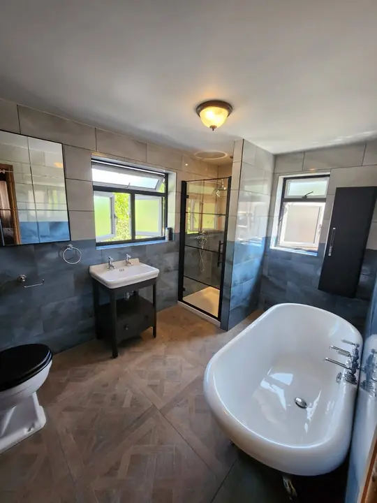 Victorian-style family bathroom